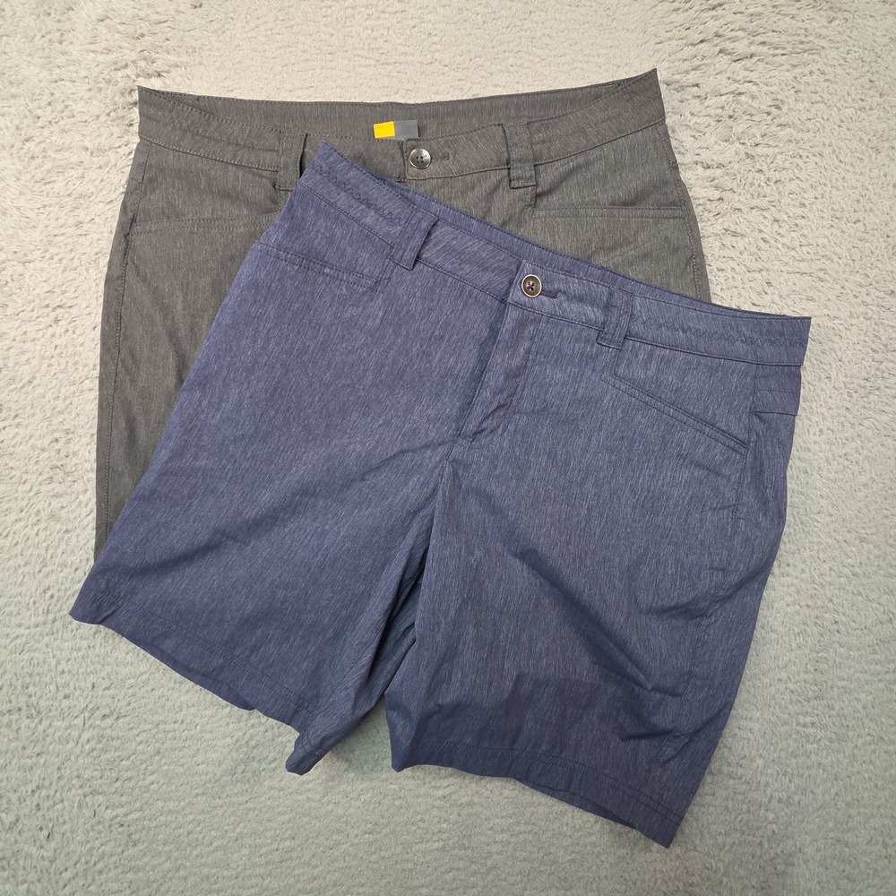 Eddie Bauer Travex Shorts Womens 12 Lot of 2 Hiking Outdoor Stretch Performance - Picture 2 of 16